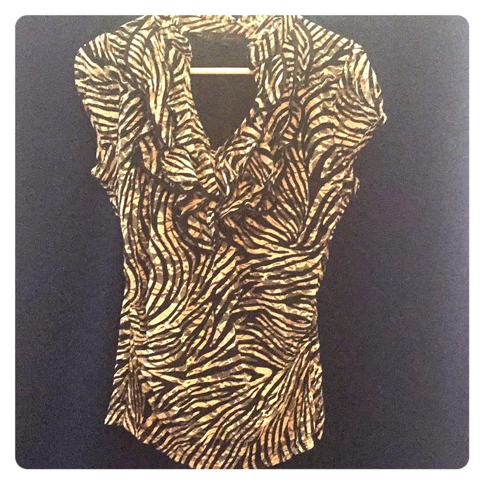 HeartSOUL Zebra Dress Top L